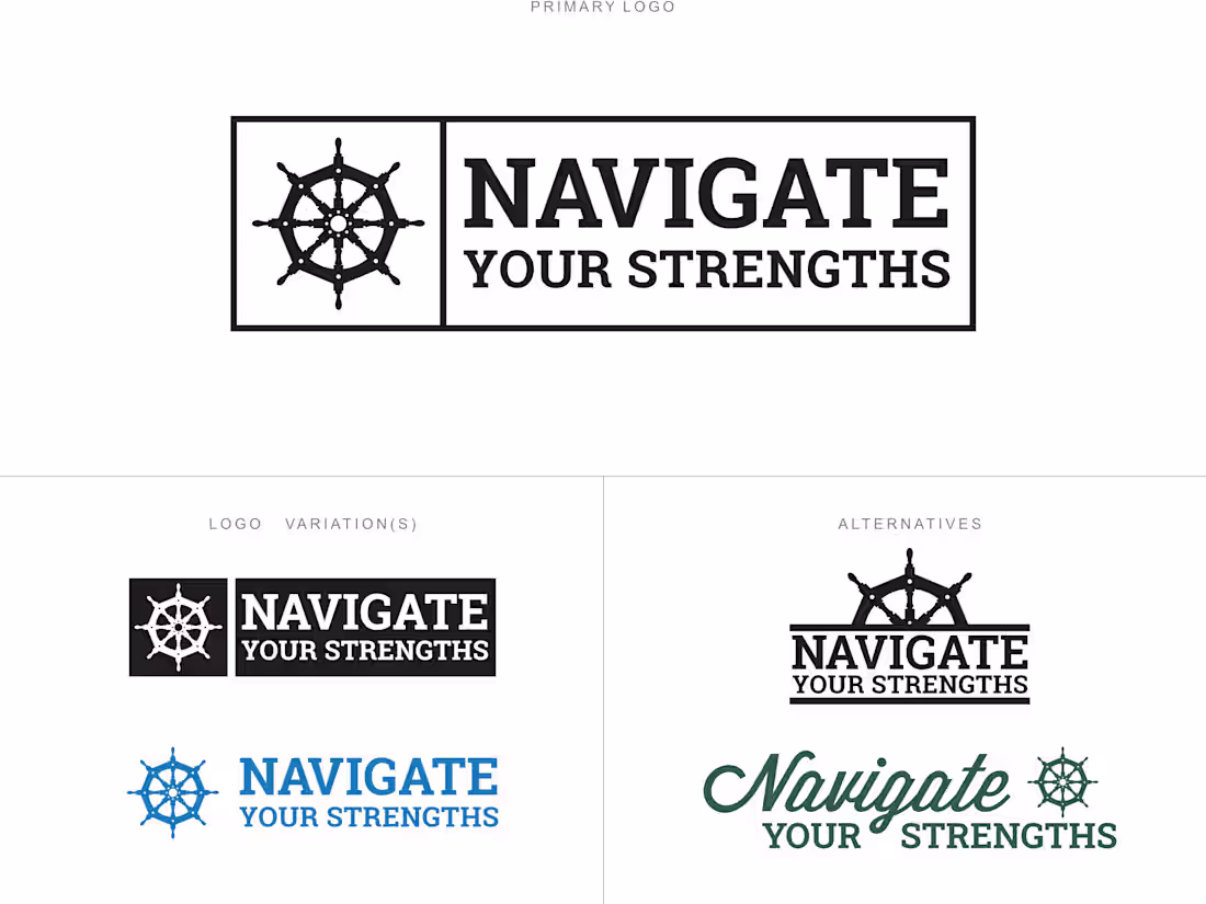 Cover image for Navigate Your Strengths - Logo Brand Identity