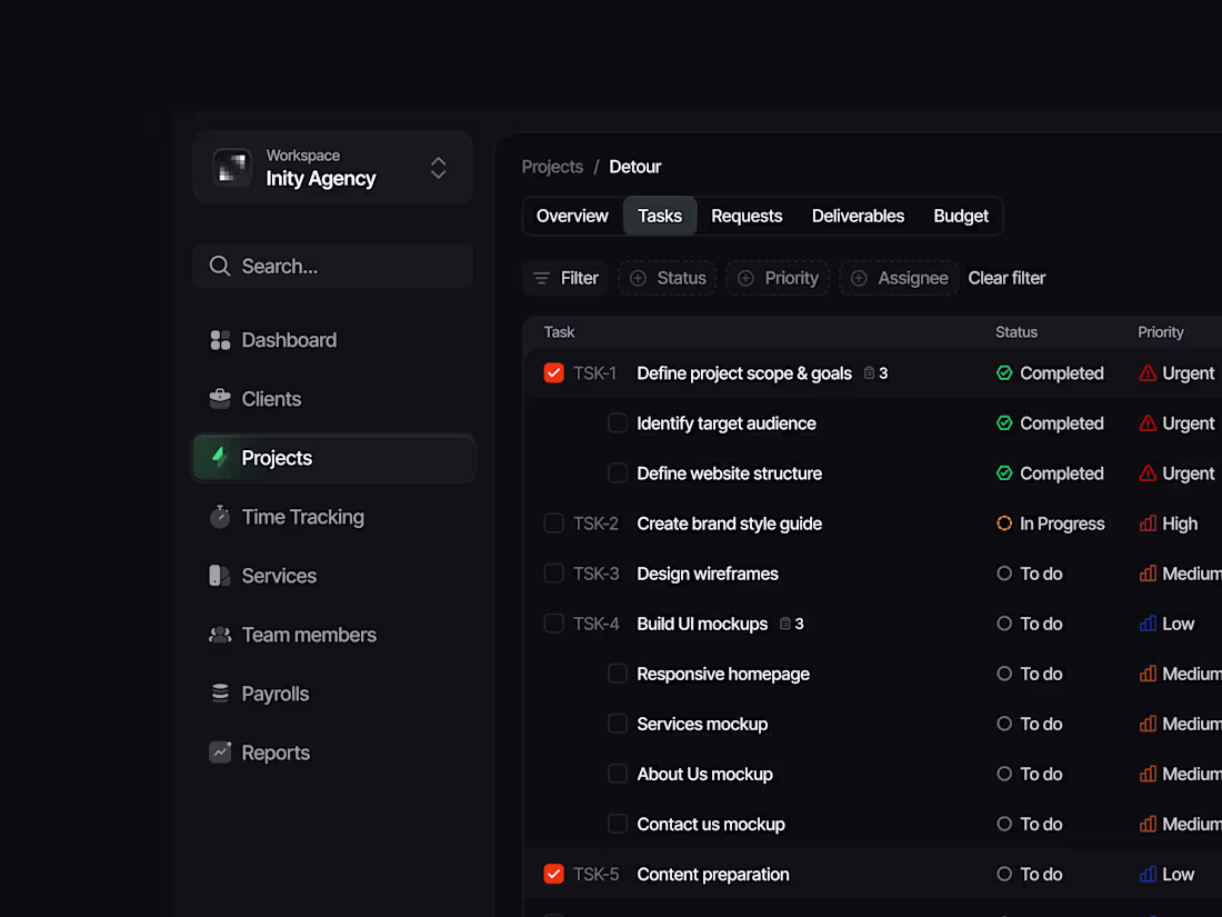 Cover image for Agency OS - Web Application SaaS UI/UX