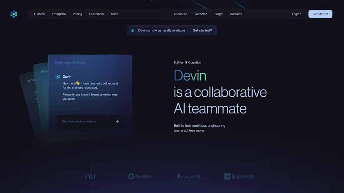 Cover image for Devin Website Design