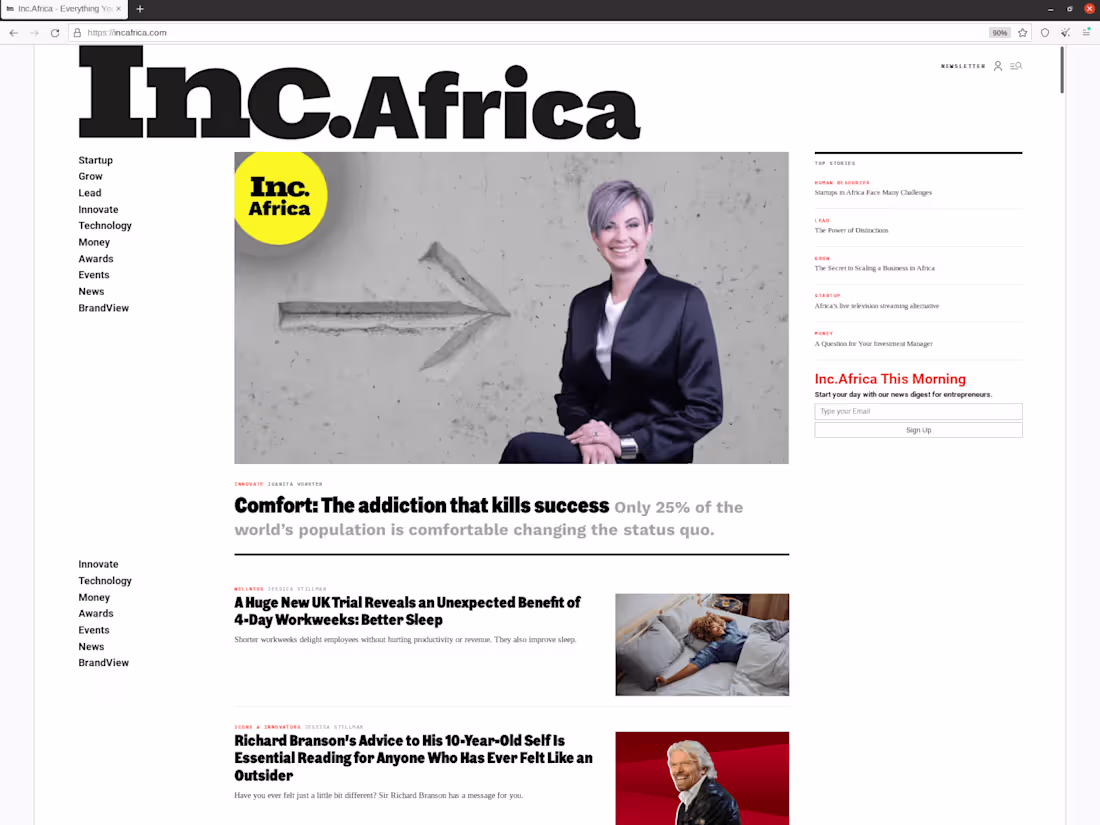 Cover image for Set up editorial production systems for Inc.Africa