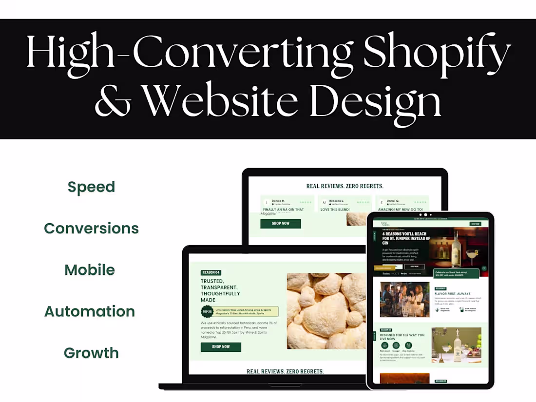 Cover image for High-Converting Shopify & Web Design for Ecommerce Brands