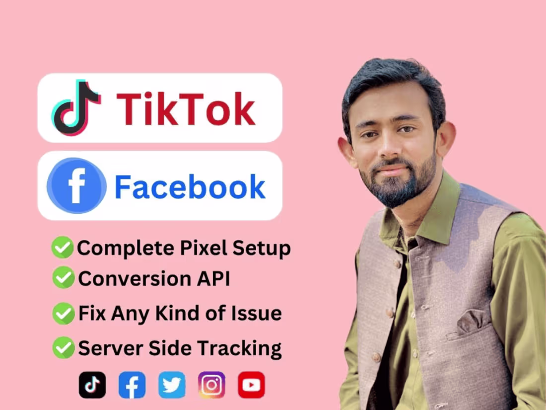 Cover image for I will setup tiktok pixel, TikTok ads and meta Facebook pixel