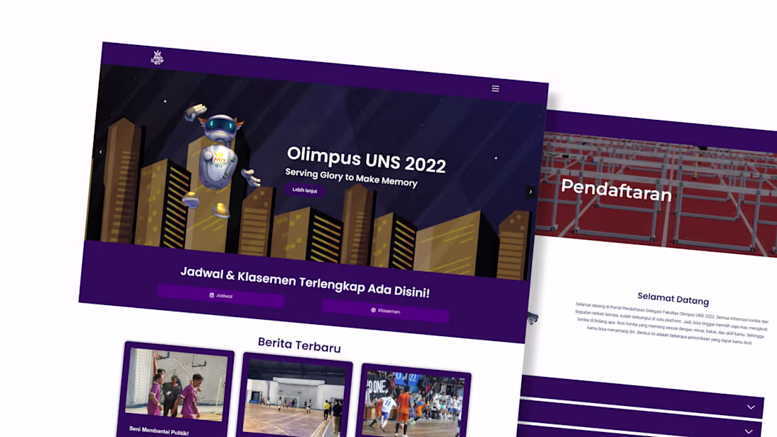 Cover image for Olimpiade Mahasiswa UNS 2022 - Website