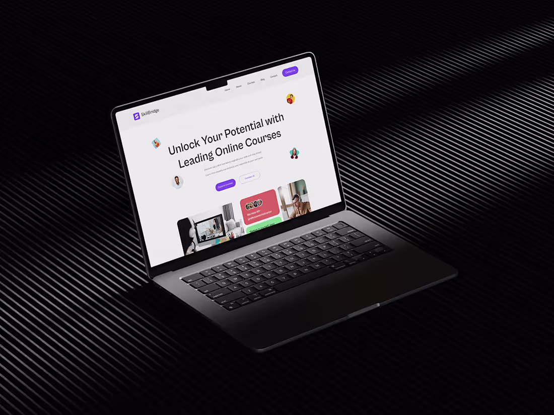 Cover image for E-Leaning Platform Website Design