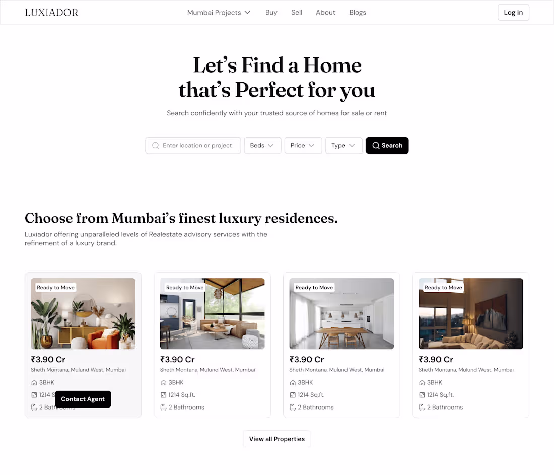 Cover image for Luxiador • Web Design