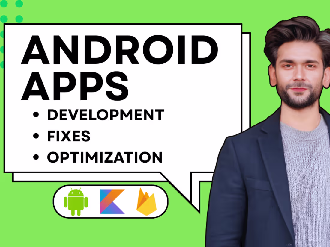 Cover image for I will develop a custom Android Mobile App with Kotlin 