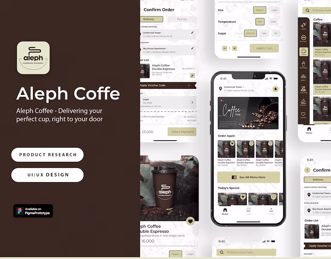 Cover image for UI/UX | Aleph Coffee - Delivering your perfect coffee