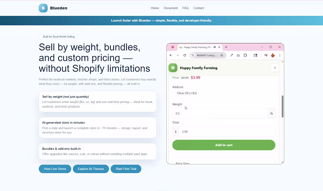 Cover image for A Shopify-like platform