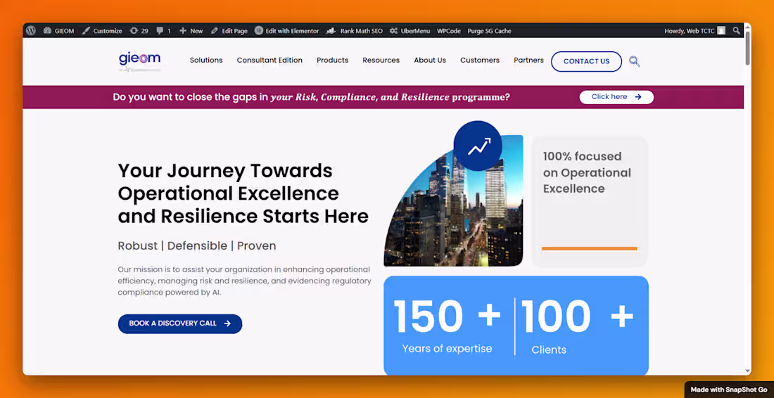 Cover image for Gieom - Wordpress site development
