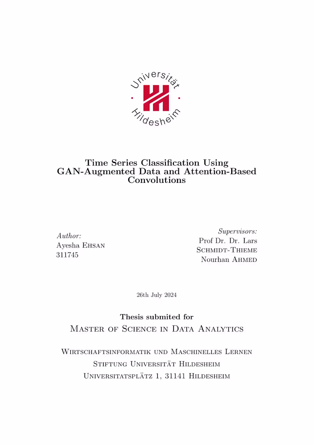 Cover image for Thesis