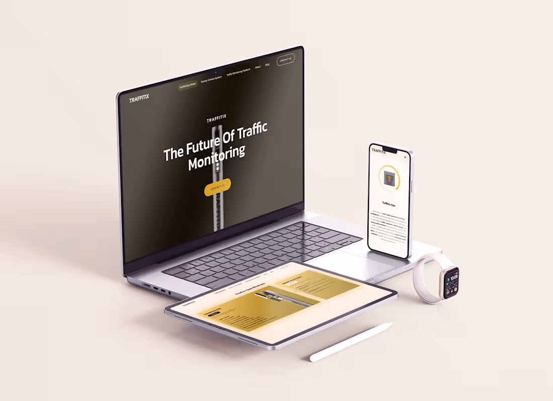 Cover image for UI design & Webflow development @ Traffitix 