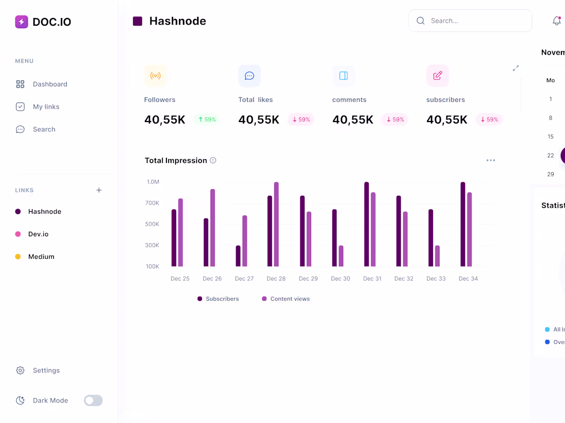 Cover image for content tracker website