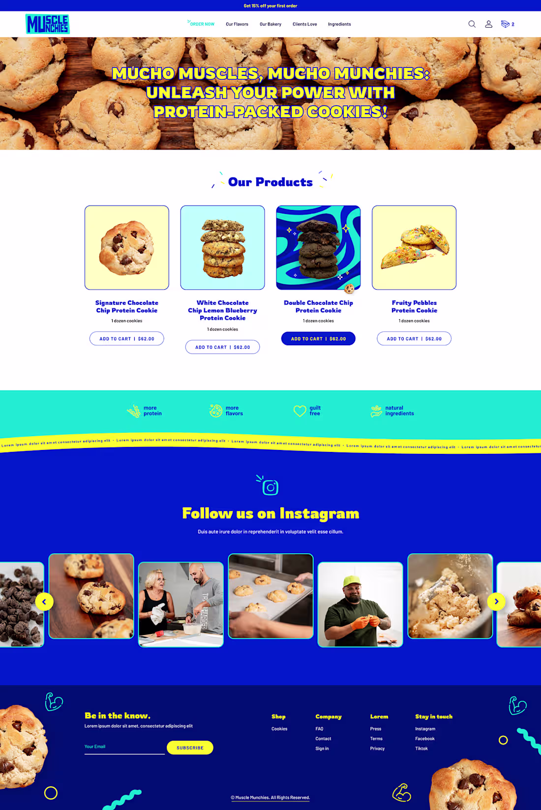 Cover image for Protein Cookies Shopify Design and development from scratch