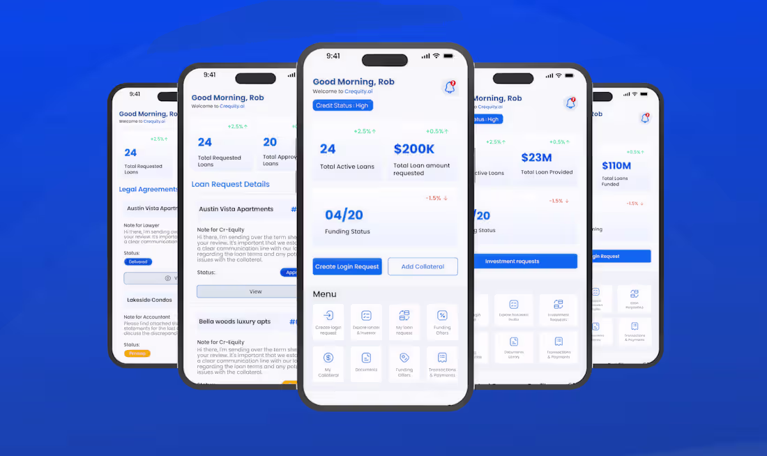 Cover image for Mobile Platform Design for Crequity.ai