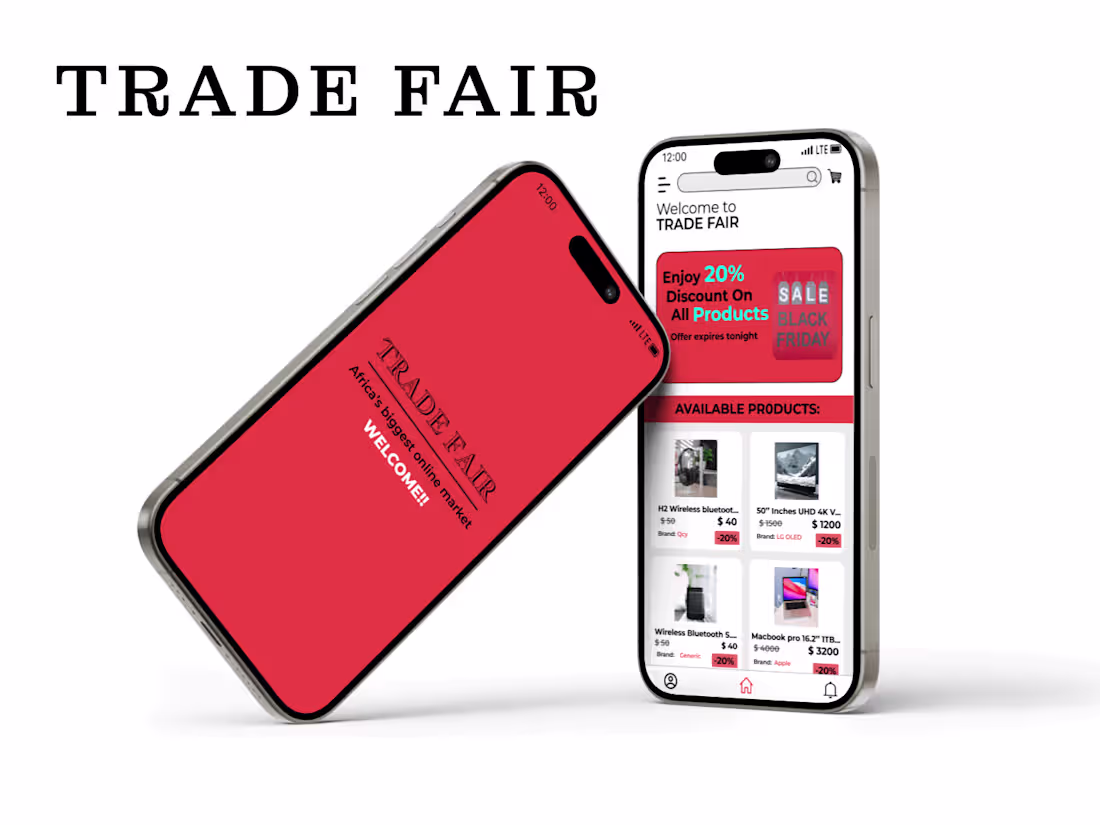 Cover image for TRADE FAIR(An E-commerce Mobile Application) :: Behance