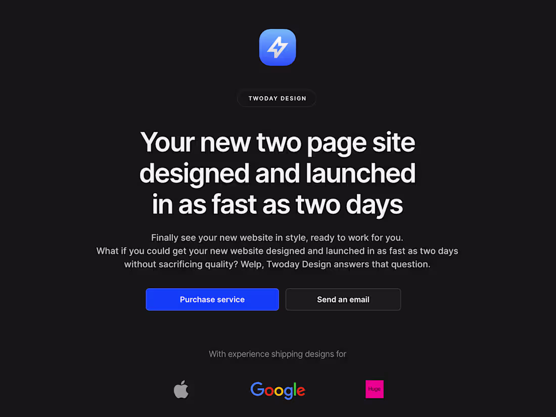 Cover image for Twoday Design