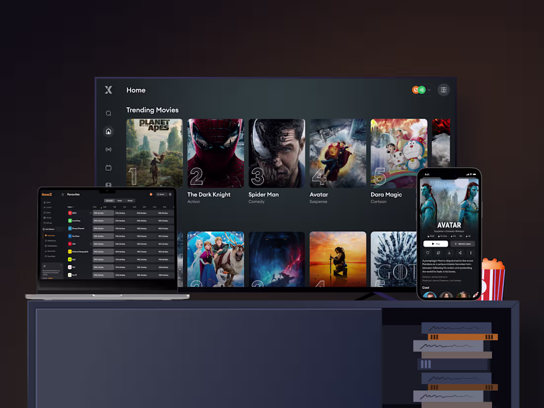 Cover image for StreamX IPTV App Design for Apple Platforms