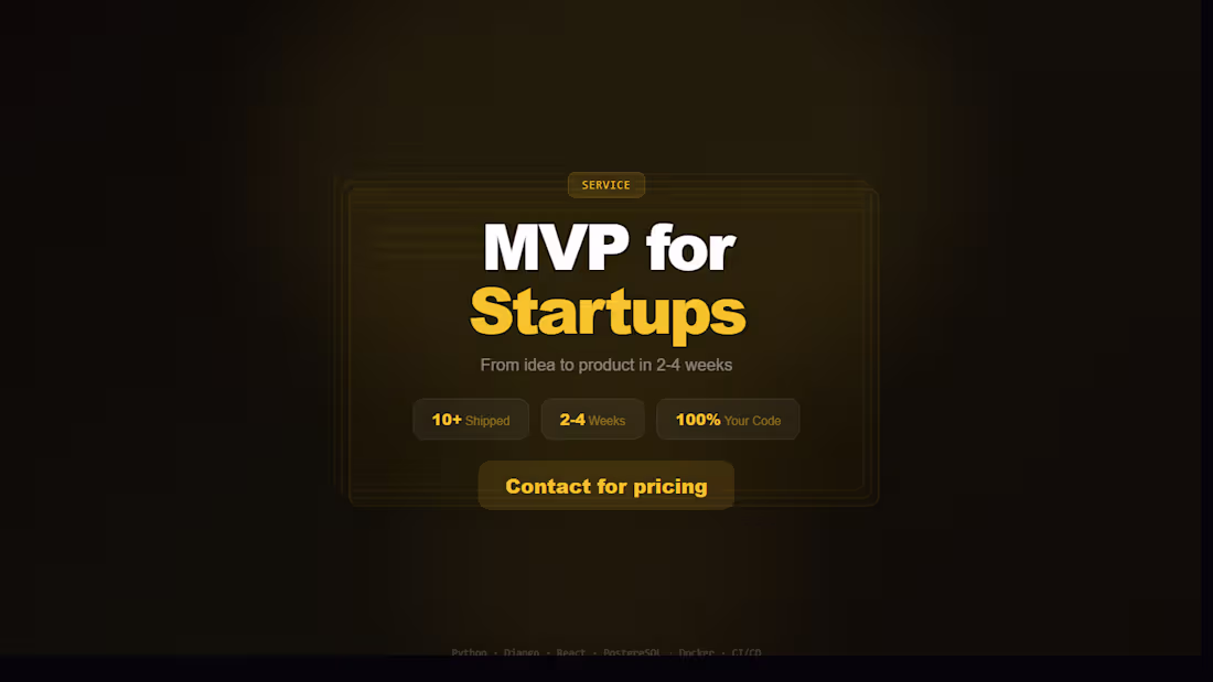 Cover image for MVP Development for Startups — Ship Fast