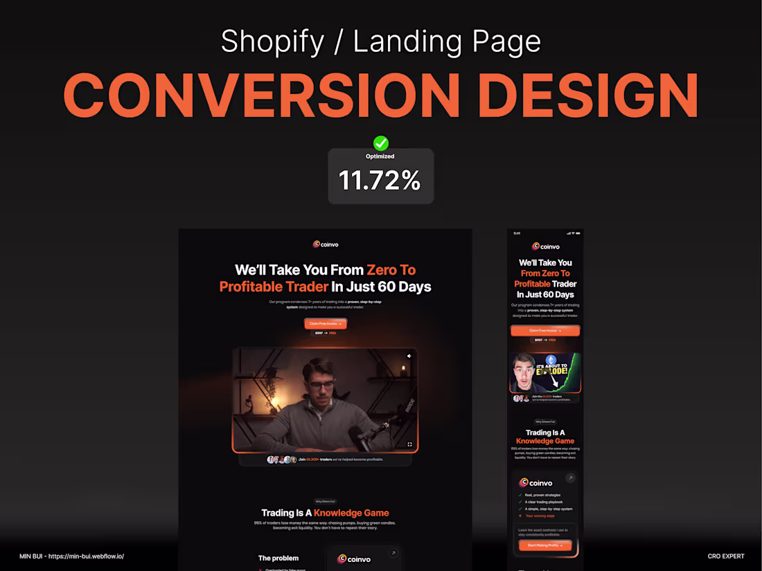 Cover image for Brand Strategy & Conversion Rate Optimization Designer | CRO