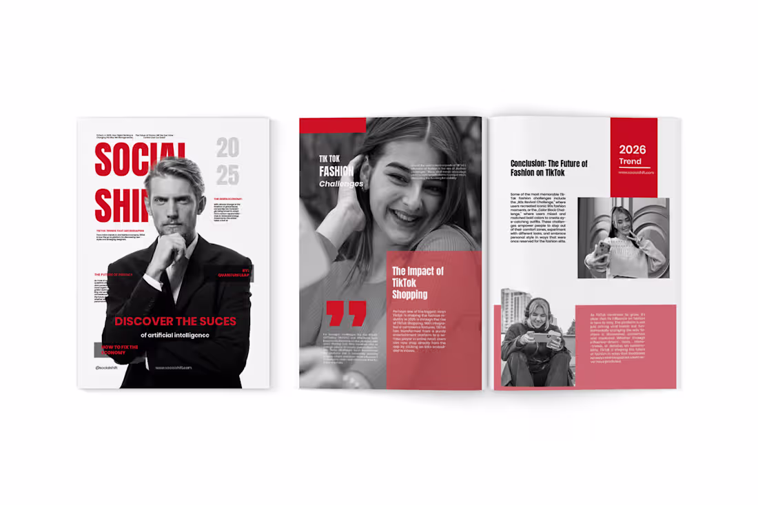 Cover image for This project, titled "Social Shift", is a bold exploration o...