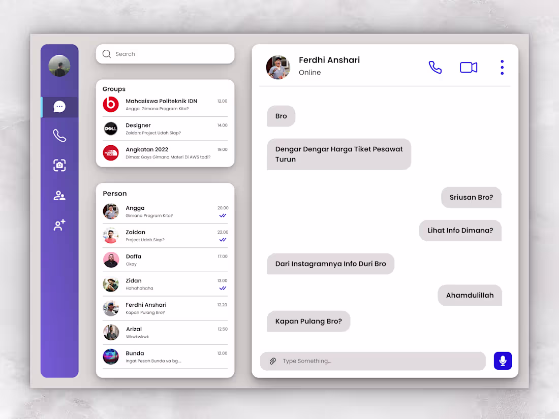 Cover image for Chat Messages - Web Design