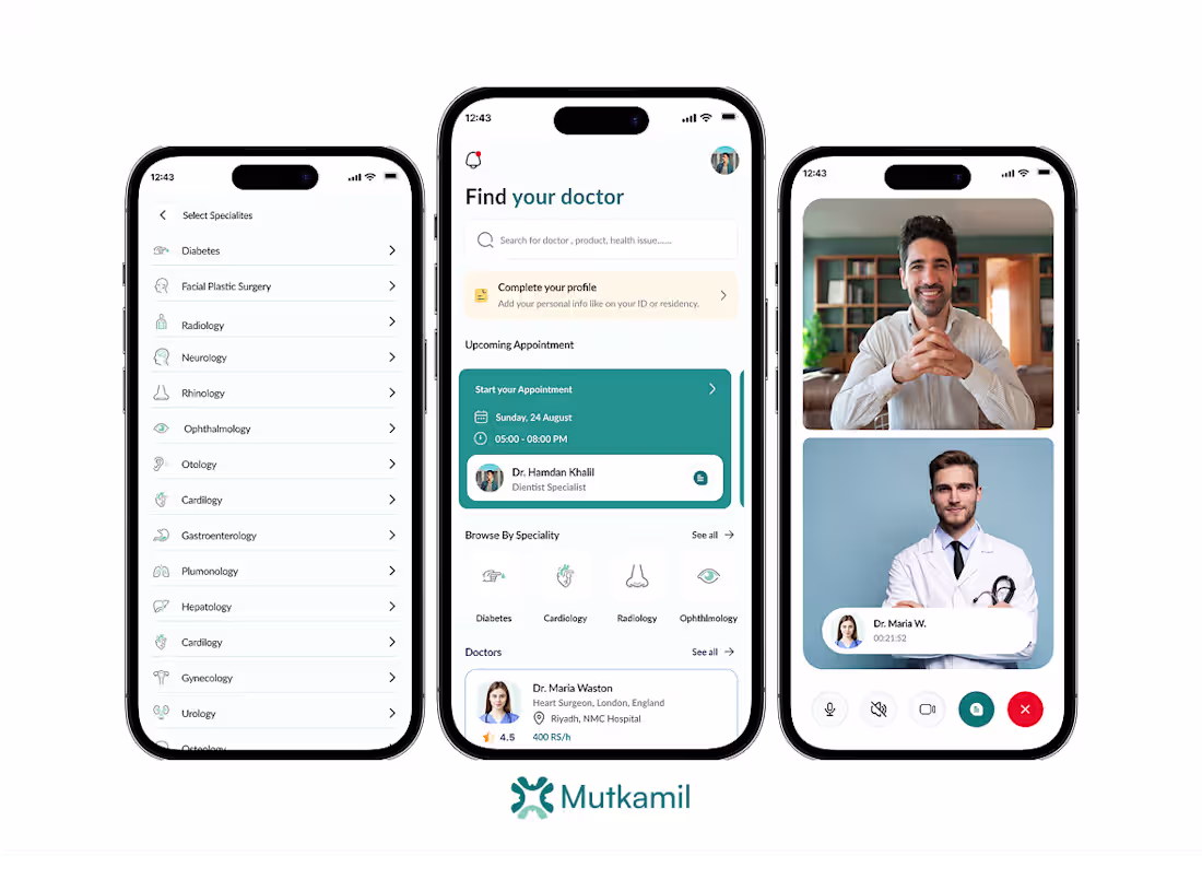 Cover image for Doctor Appointment Mobile App UI