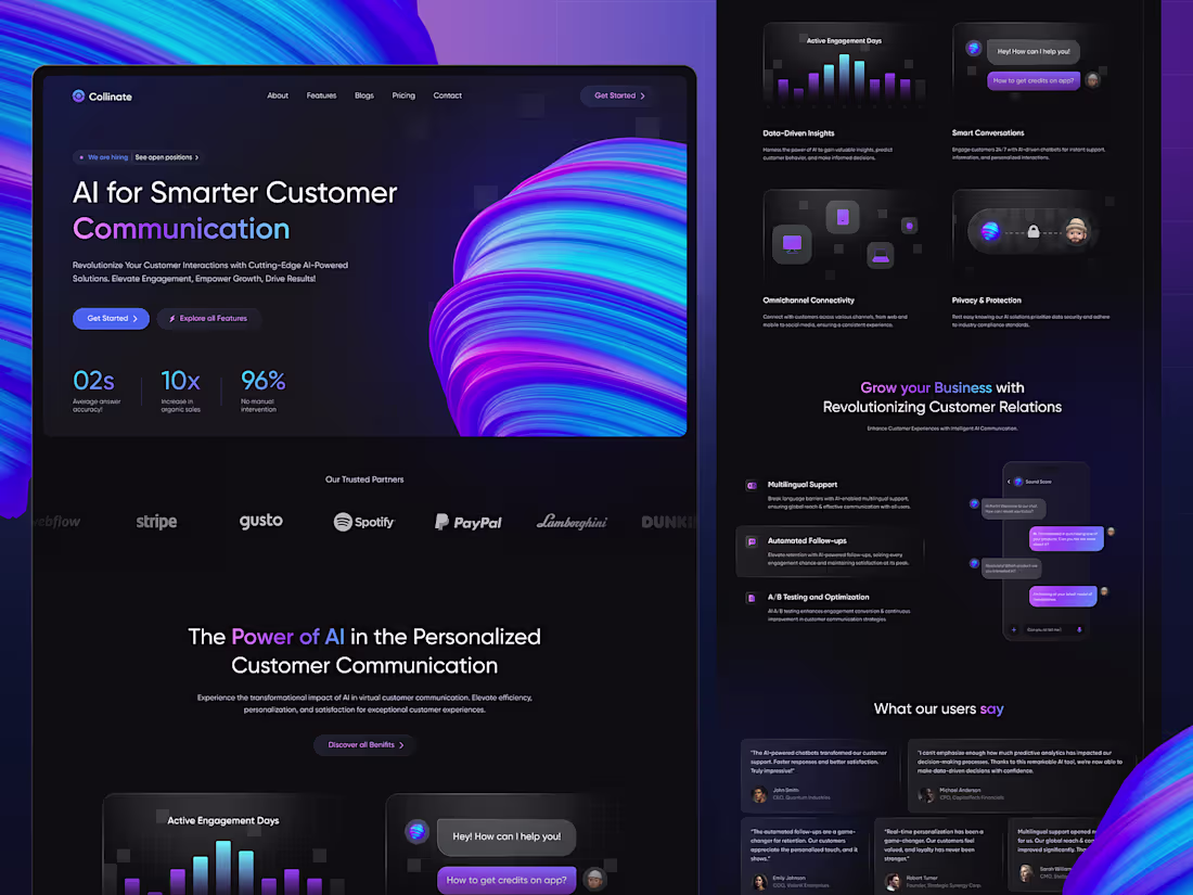 Cover image for AI Chatbot - Landing Page