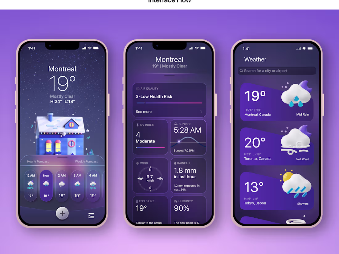 Cover image for Weather iOS App | @Marcilio Cabral Portfolio
