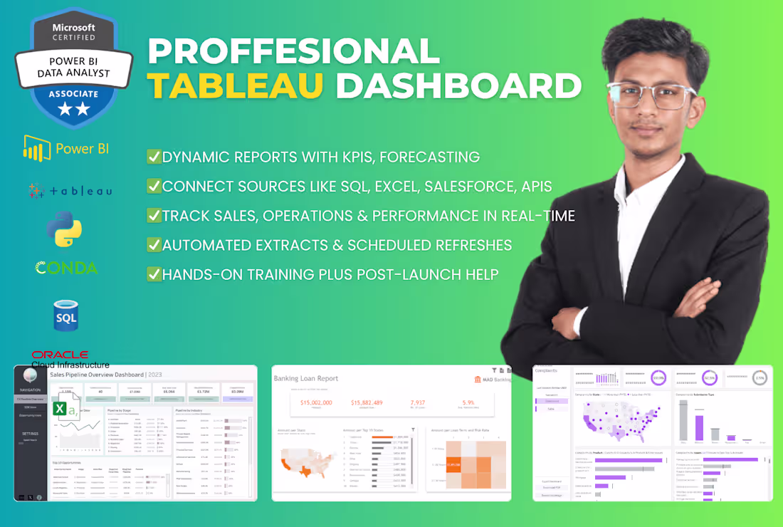 Cover image for Tableau KPI Dashboard | EDA