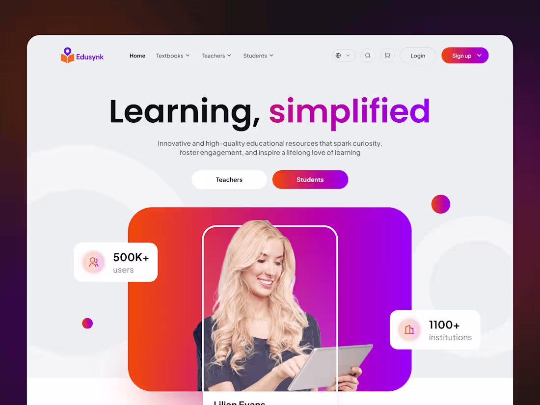 Cover image for Edusynk — Educational Platform