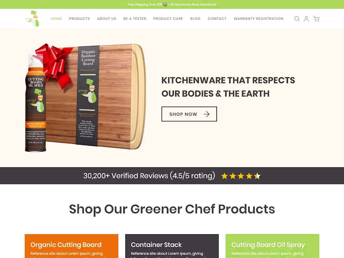 Cover image for https://greenerchef.com