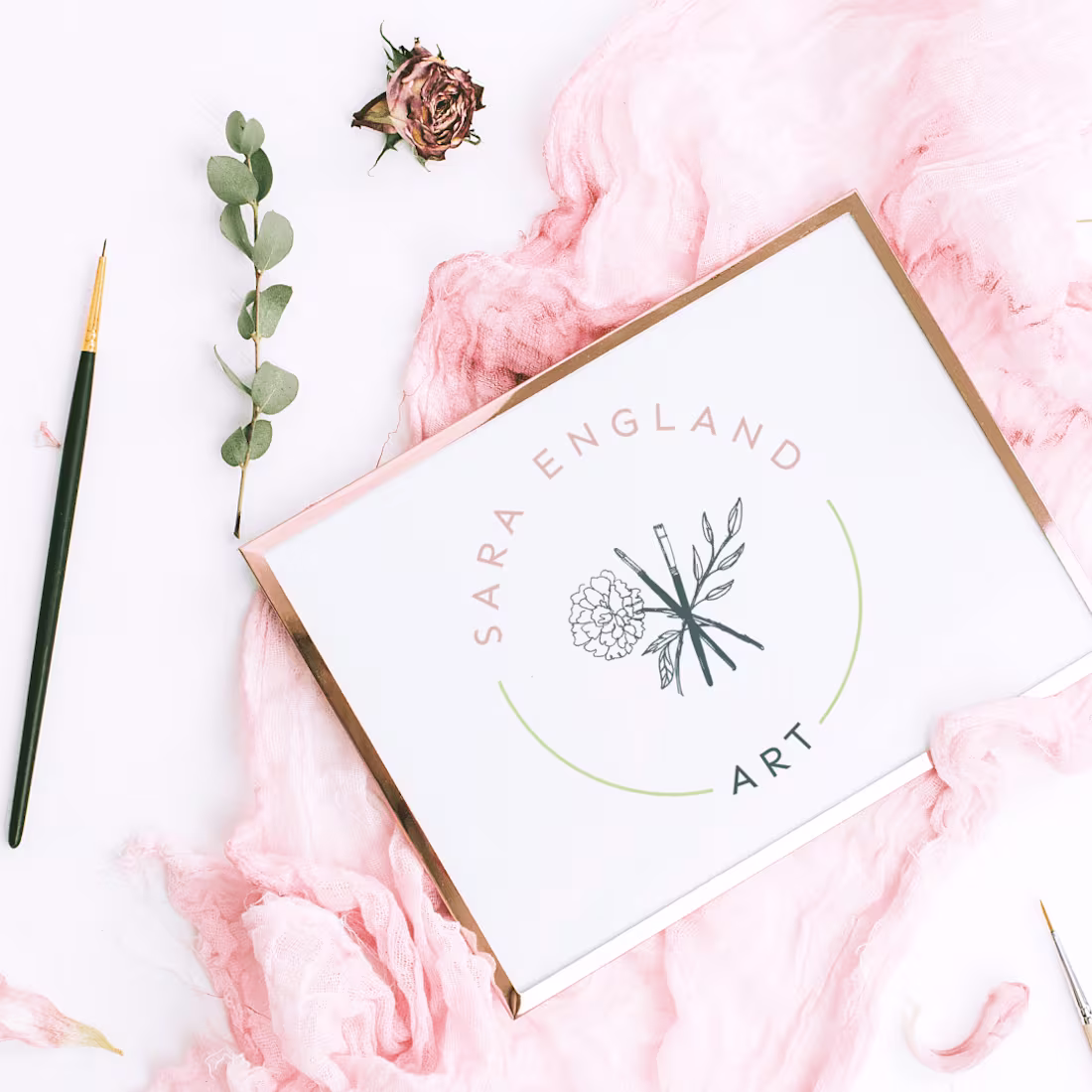 Cover image for Sara England Art Logo Design | Erica Neubauer 