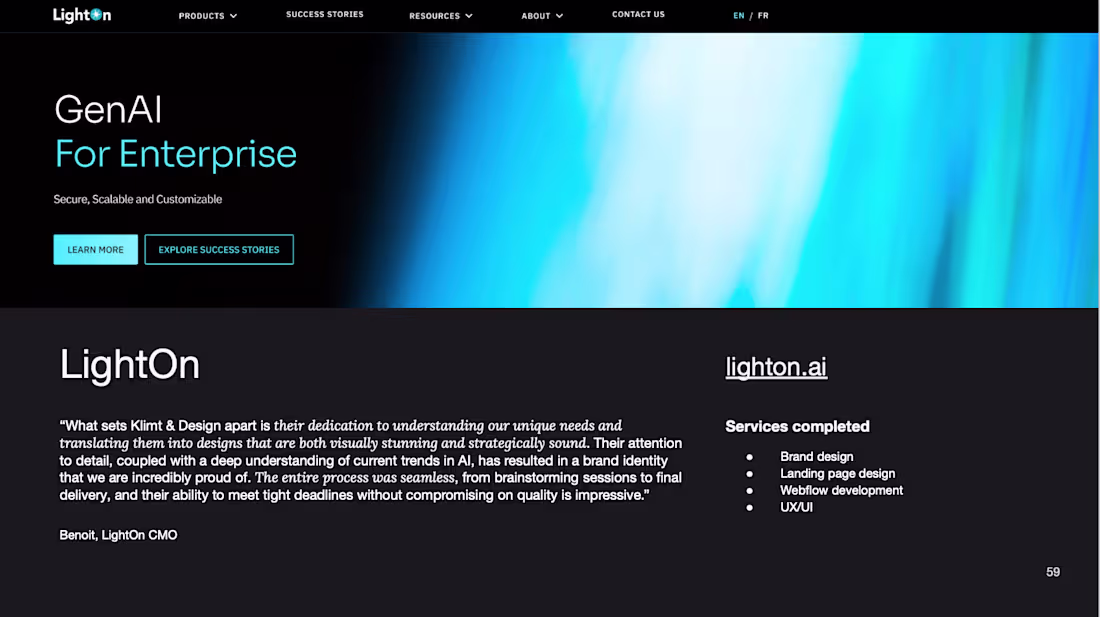 Cover image for We partnered with LightOn to enhance their brand identity an...