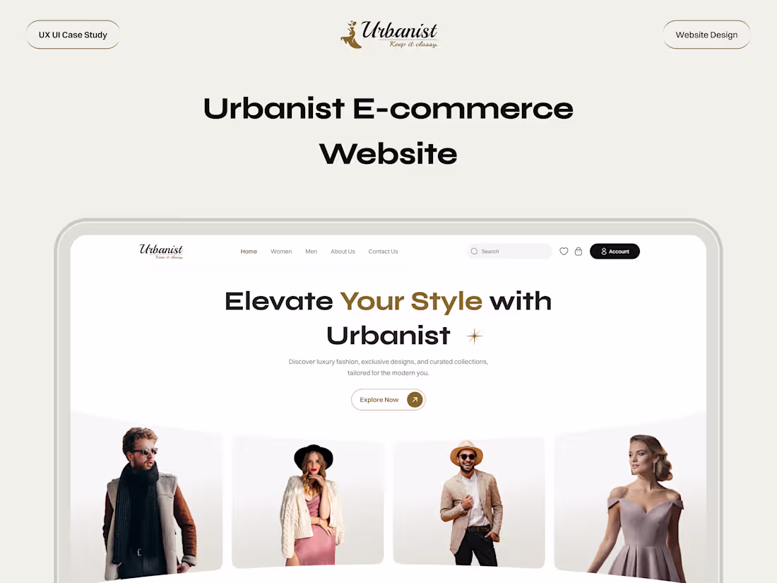 Cover image for Urbanist E-commerce Website