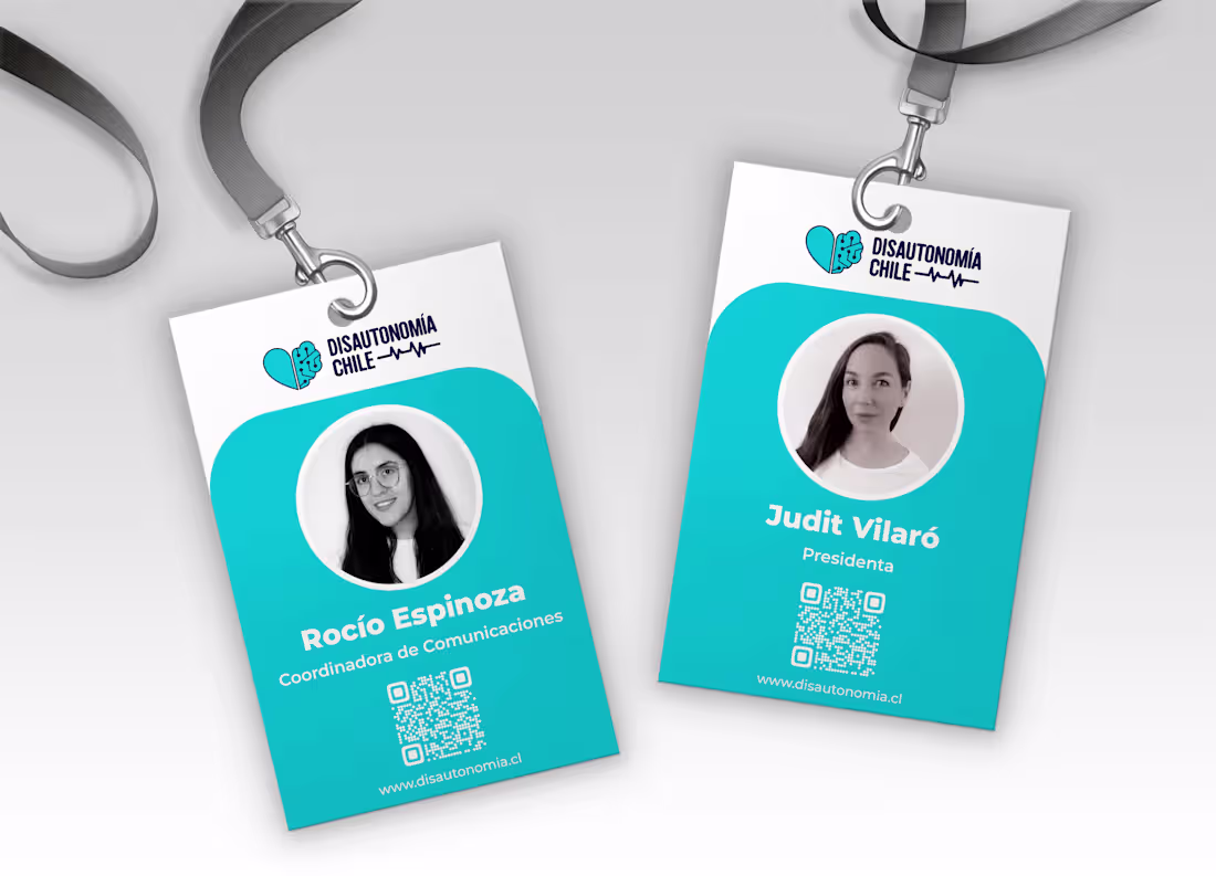 Cover image for Diseño Gráfico - Credenciales Disautonomía Chile