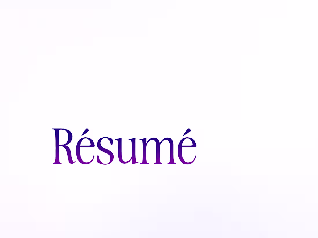 Cover image for Resume
