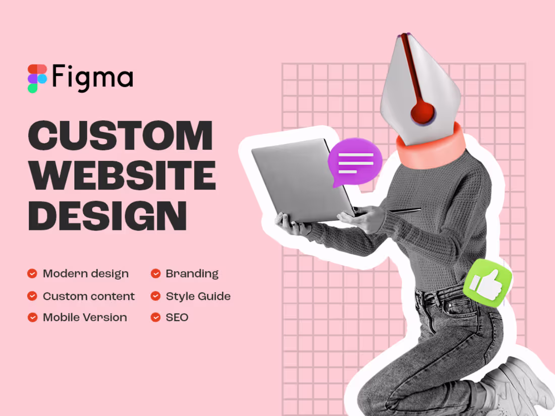 Cover image for Custom website design in Figma