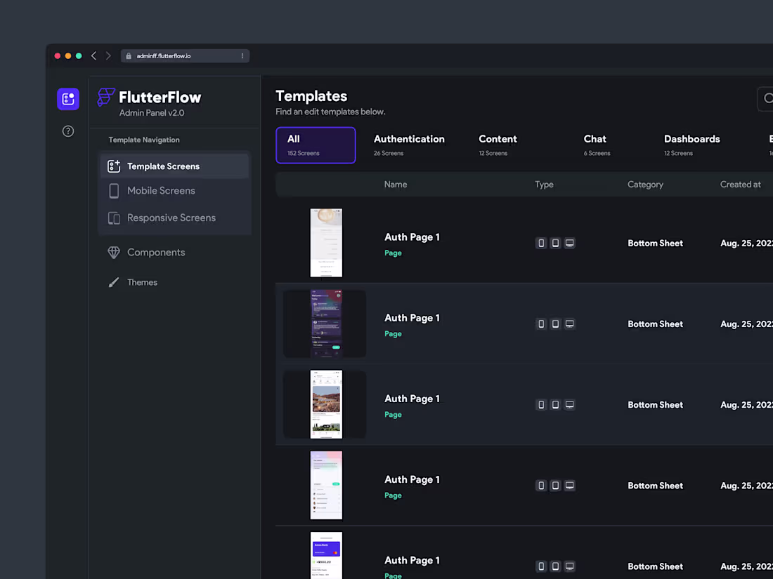 Cover image for FlutterFlow Admin Panel Design & FF Dev