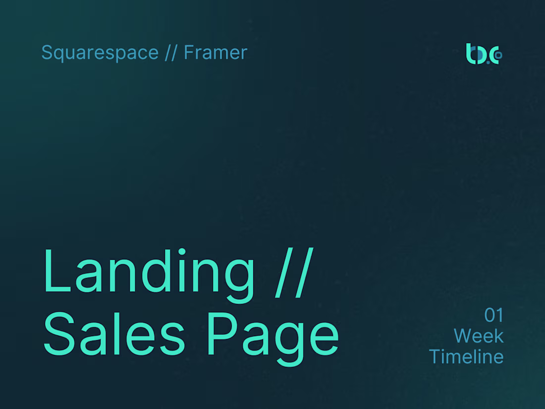 Cover image for Landing or Sales Page