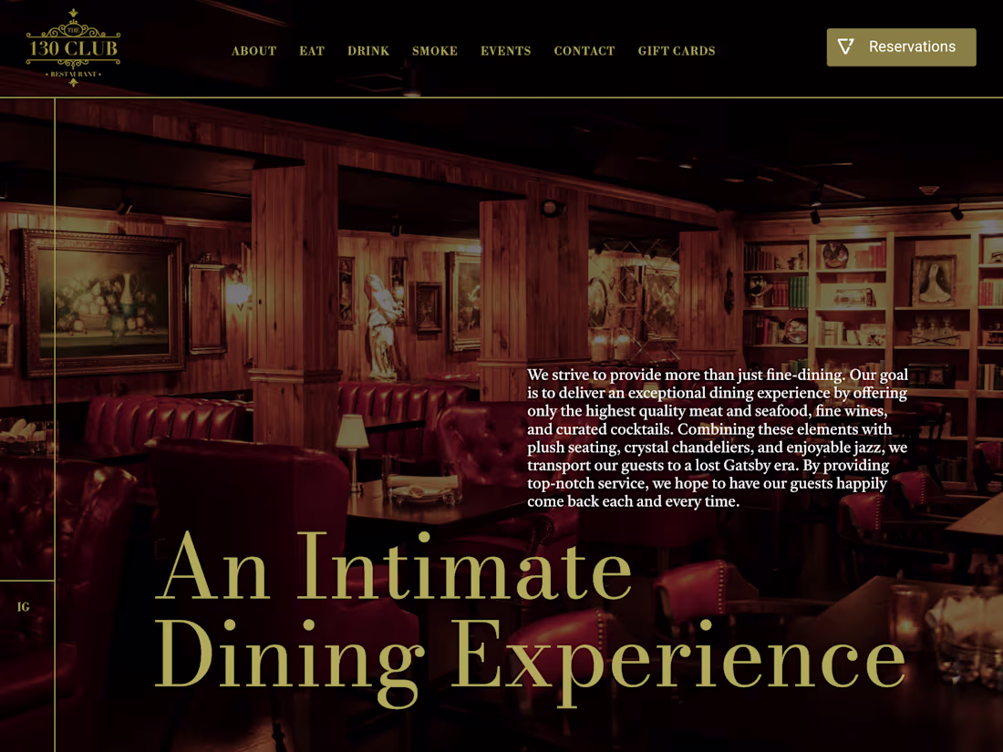 Cover image for The 130 Club Website Redesign