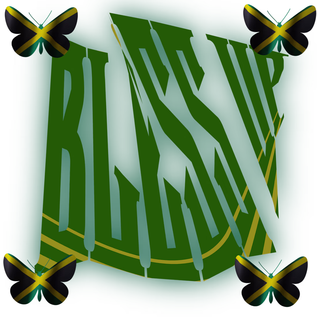 Cover image for Jamaican-themed butterfly Design for Apparel 