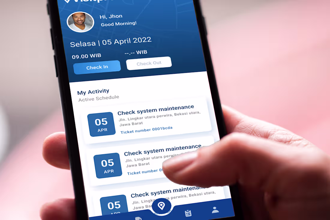 Cover image for Mobile UI VisitPro