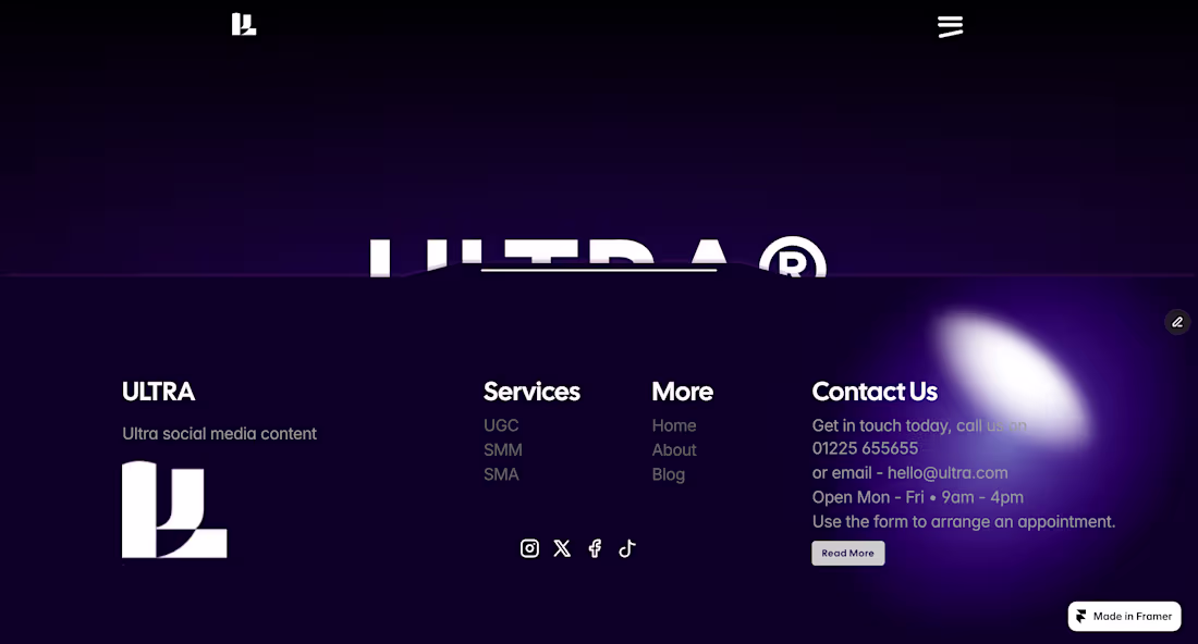 Cover image for Here is a little sneaky look at a Framer template I'm workin...