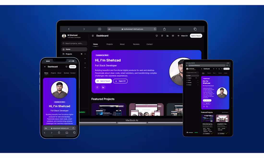 Cover image for I’ve just completed my personal portfolio website, built wit...