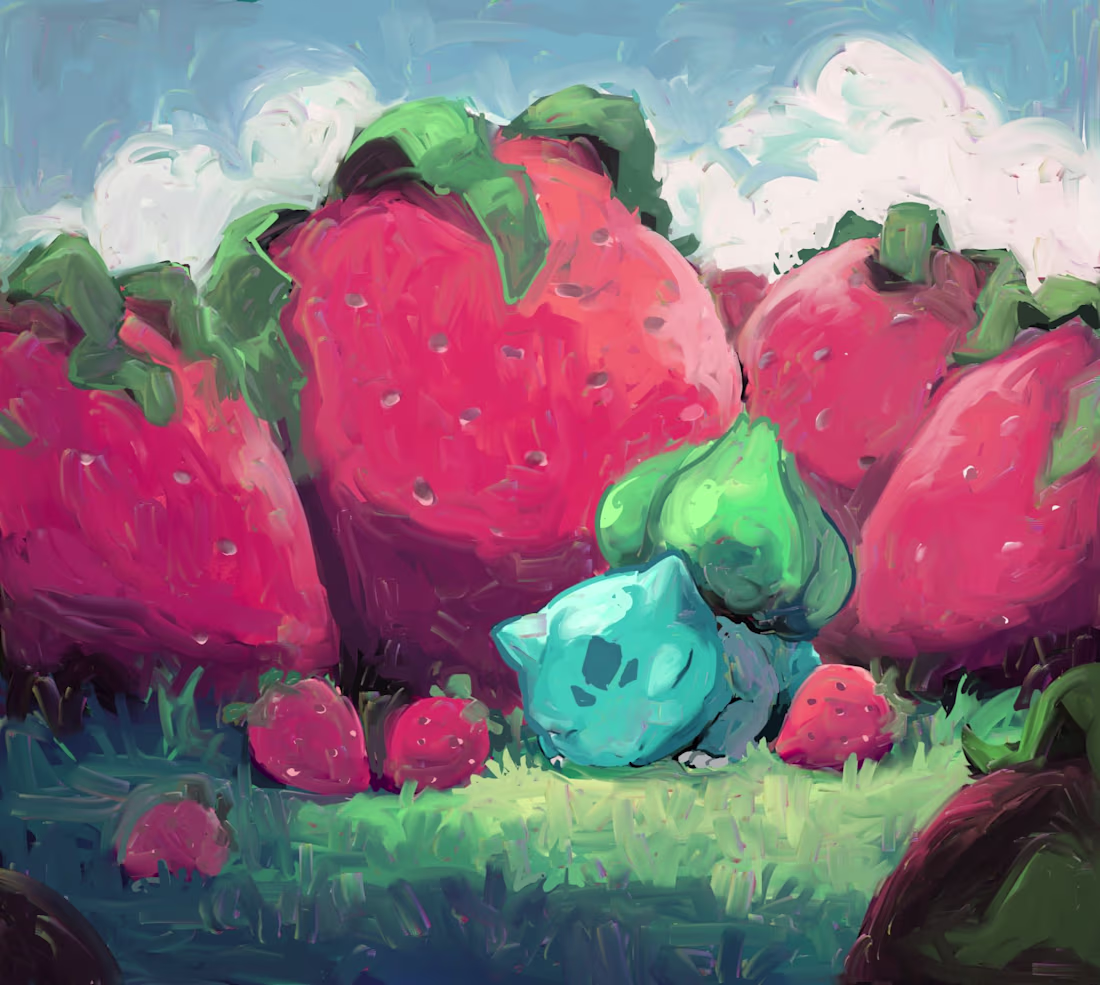 Cover image for Bulbasaur Painting