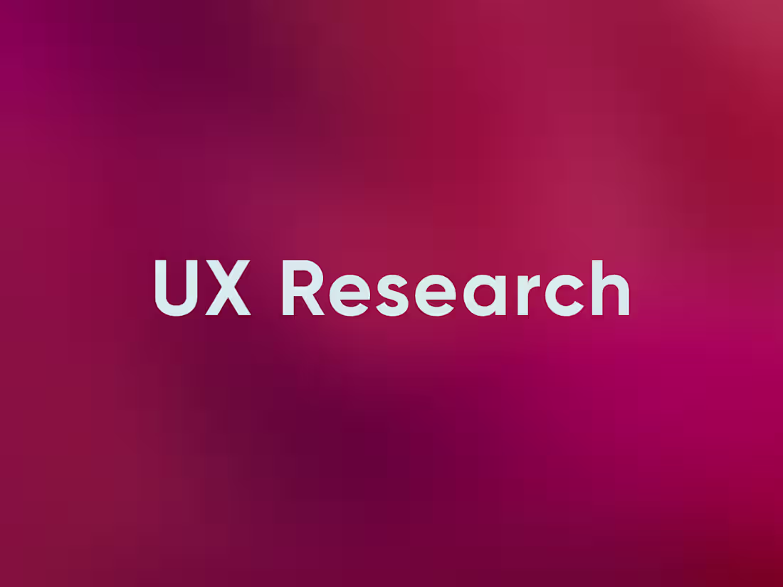 Cover image for UX Research & Market analysis to guide product decisions