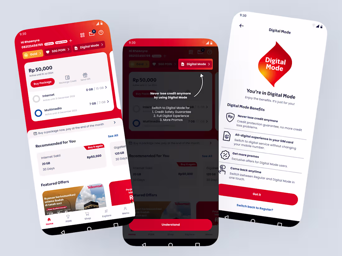 Cover image for 📱 MyTelkomsel App Redesign 📱