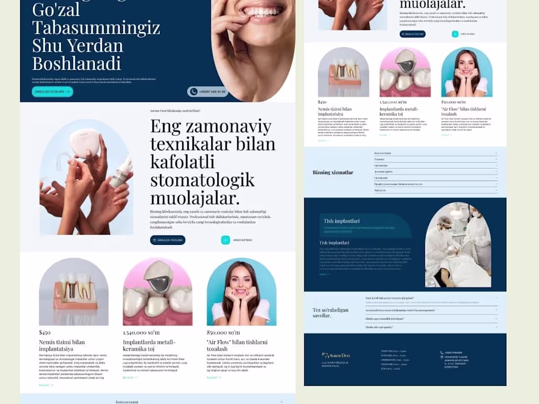 Cover image for Landing page for Dental Clinics