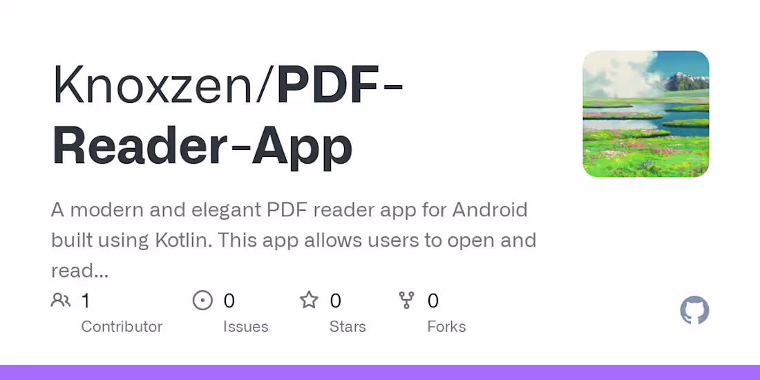 Cover image for PDF Reader App