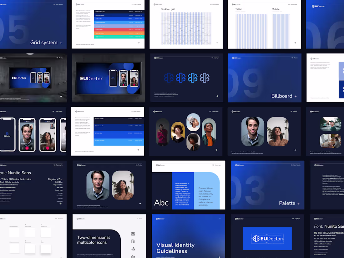 Cover image for Visual identity guideliness for EU Doctor mobile app